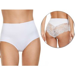 Bavlněné kalhotky Laser s vysokým pasem - S